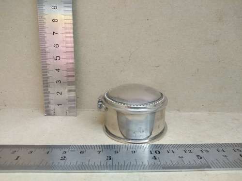 Vintage! Silver Plated - Oval Hinged - Trinket / Keepsake / Pill Box