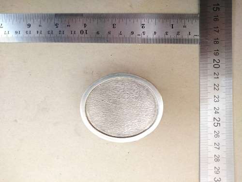 Vintage! Silver Plated - Oval Hinged - Trinket / Keepsake / Pill Box