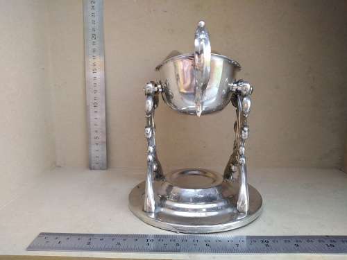 Vintage! Silver Plated - Gravy Boat with Warming Stand