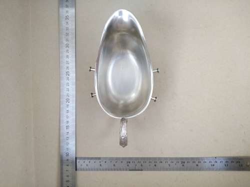 Vintage! Silver Plated - Gravy Boat with Warming Stand