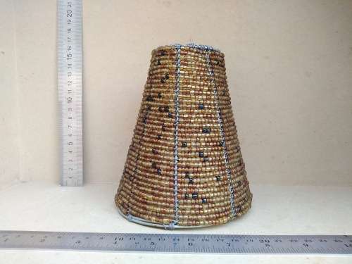 Africana! Zulu / Ndebele - Hand Made - Beaded Conical - Tealight Candle Holder
