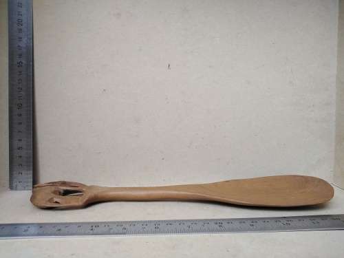Africana! Elephant - Kenya - Hand Carved - Olive Wood - Salad Serving Set