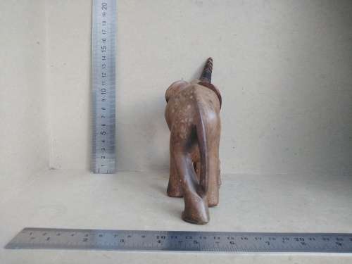 Africana! - Hand Carved - Small Mother And Baby Elephant