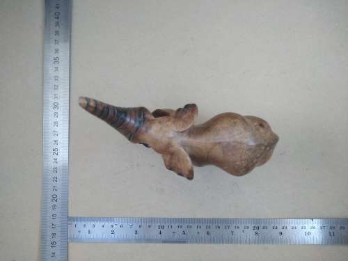 Africana! - Hand Carved - Small Mother And Baby Elephant