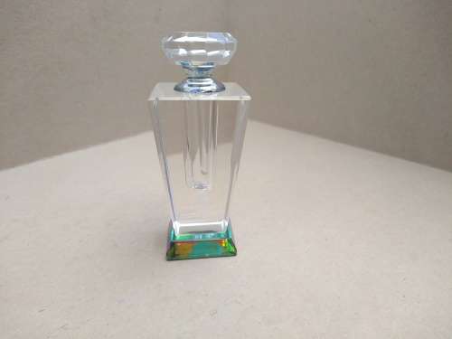 (Empty) Perfume Bottle - Faceted Crystal / Cut Glass - Maria Garcia