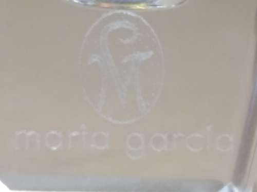 (Empty) Perfume Bottle - Faceted Crystal / Cut Glass - Maria Garcia