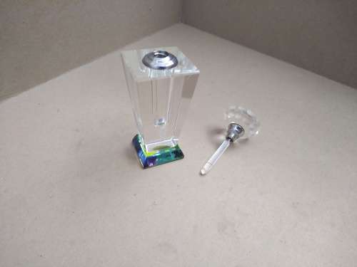 (Empty) Perfume Bottle - Faceted Crystal / Cut Glass - Maria Garcia