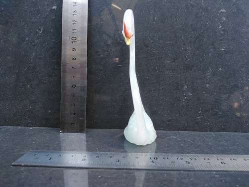 Vintage! Handmade Glass Figurine - Graceful Swan