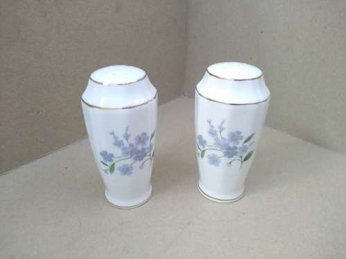 Vintage! England - Royal Adderley - Fine Bone China - Salt Pepper Floral Shakers