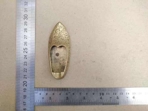 Vintage! Indian - Ornately Hand Chased - Brass - Shoe Ashtray