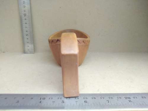 Vintage! - Scandinavian Nordic Kuksa - Carved Wooden Jug - Treen Folk Art