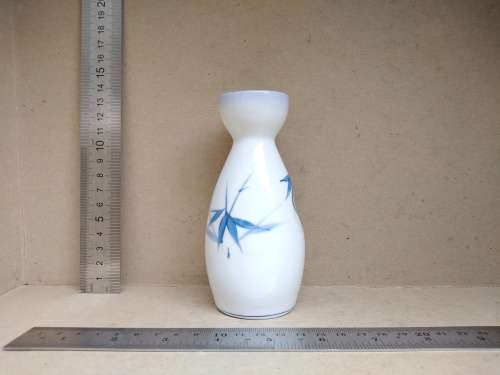 Vintage! Chinoiserie Sake Pot With Handpainted Bamboo Design