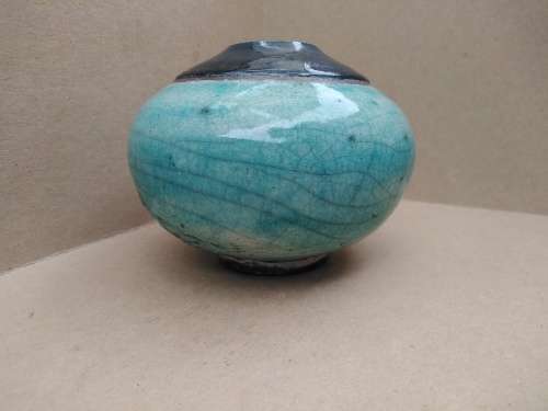 Vintage! Raku - Signed `tg` - Studio Art - Vessel