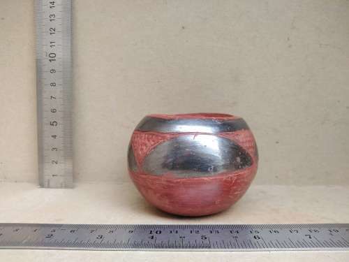 African Zulu Beer Pot - Pair Of Small Clay Ukhamba