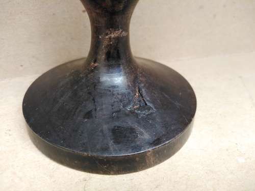 Vintage! - Ebony - Pair Of Wooden Candlestick Holders