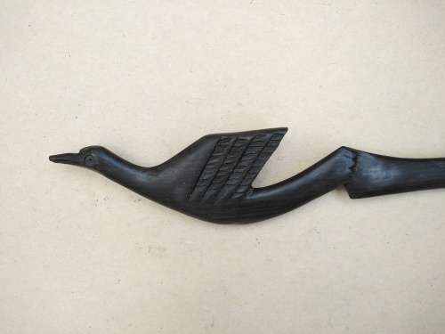 Vintage! - Ebony - Set Of Wooden Salad Servers - Bird Handles