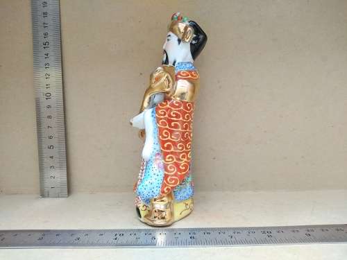 Chinese Feng Shui - Hand Painted Porcelain - Lu Xing