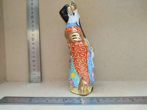 Chinese Feng Shui - Hand Painted Porcelain - Lu Xing