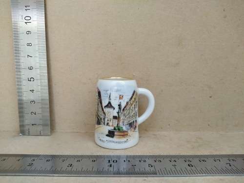 Vintage! Swiss - Ottlinger Sevelen - Bern Zeitglockenturm Miniture Porcelain Mug