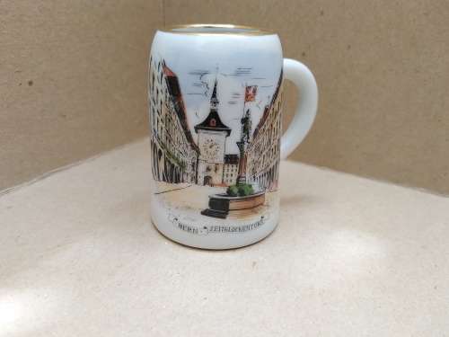 Vintage! Swiss - Ottlinger Sevelen - Bern Zeitglockenturm Miniture Porcelain Mug