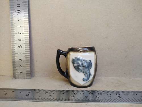 Vintage! African - Crescent Ware? - Miniature Elephant Mug