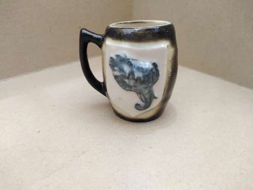 Vintage! African - Crescent Ware? - Miniature Elephant Mug