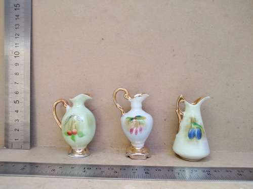 Vintage! Italian - Balboa - Set of Three - Miniature Ewers / Jugs