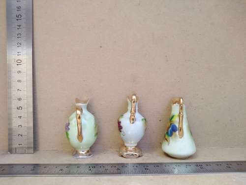 Vintage! Italian - Balboa - Set of Three - Miniature Ewers / Jugs