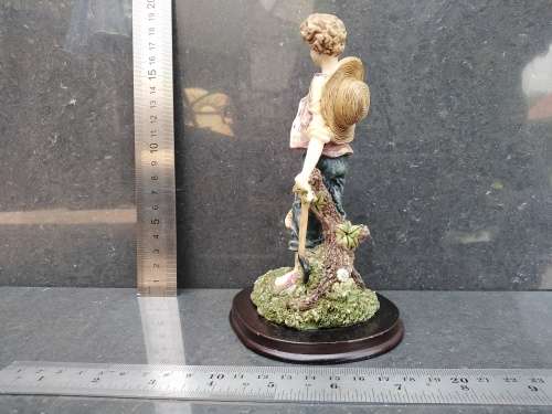 Vintage! Italian Design - Resin Statue Figurine - Montefiori Collection? - Father And Son