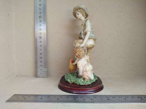 Vintage! Italian Design - Resin Statue Figurine - Montefiori Collection? - Mother And Daughter