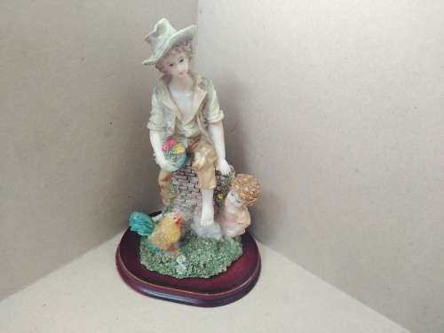 Vintage! Italian Design - Resin Statue Figurine - Montefiori Collection? - Mother And Daughter
