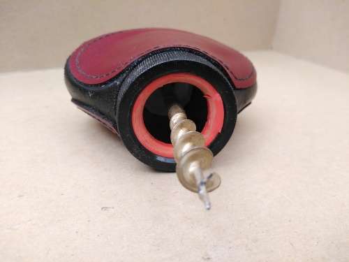 Vintage! German - Sieger 600 - Leather Covered - Mechanical Corkscrew