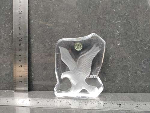 Vintage! Mazda Wildlife - Cristal D`Arques Made In France - Eagle - Paperweight Souvenir