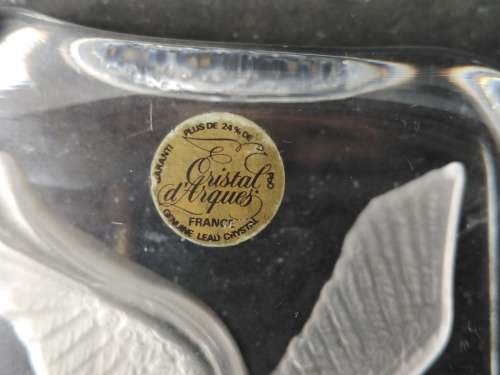 Vintage! Mazda Wildlife - Cristal D`Arques Made In France - Eagle - Paperweight Souvenir