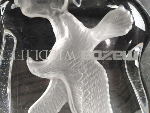 Vintage! Mazda Wildlife - Cristal D`Arques Made In France - Eagle - Paperweight Souvenir