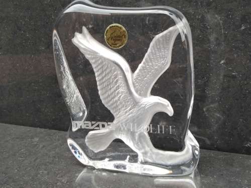 Vintage! Mazda Wildlife - Cristal D`Arques Made In France - Eagle - Paperweight Souvenir