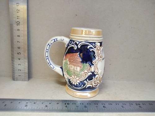 Vintage! German Porcelain DBGM Miniature Stein - Middelburg (No Lid)