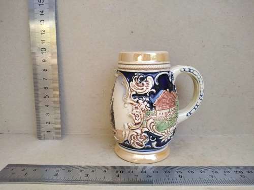 Vintage! German Porcelain DBGM Miniature Stein - Middelburg (No Lid)