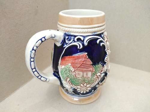 Vintage! German Porcelain DBGM Miniature Stein - Middelburg (No Lid)
