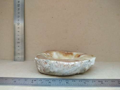 Vintage! Onyx Stone - Polished + Rough - Ashtray