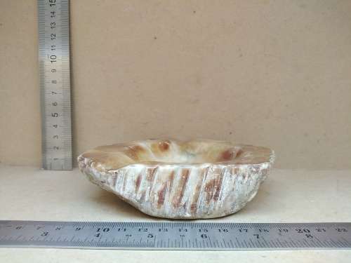 Vintage! Onyx Stone - Polished + Rough - Ashtray