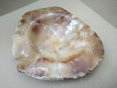 Vintage! Onyx Stone - Polished + Rough - Ashtray