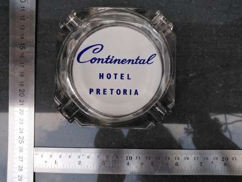 Vintage! Continental Hotel Pretoria - Glass Ashtray