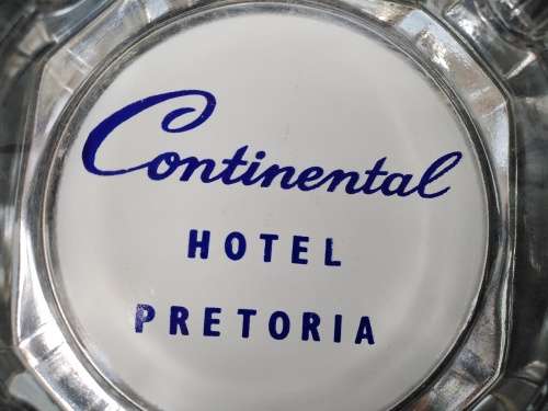 Vintage! Continental Hotel Pretoria - Glass Ashtray