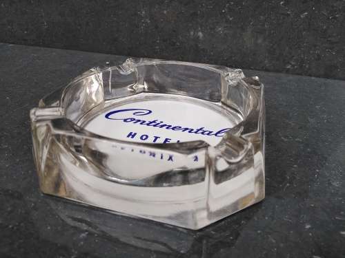 Vintage! Continental Hotel Pretoria - Glass Ashtray