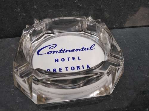 Vintage! Continental Hotel Pretoria - Glass Ashtray