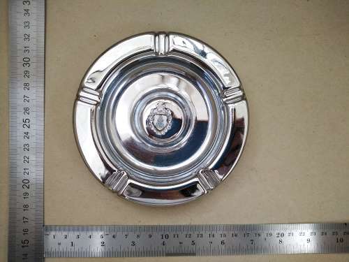 Vintage! Saldhana Souvenir - Round Chrome - Ashtray