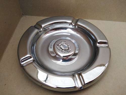 Vintage! Saldhana Souvenir - Round Chrome - Ashtray