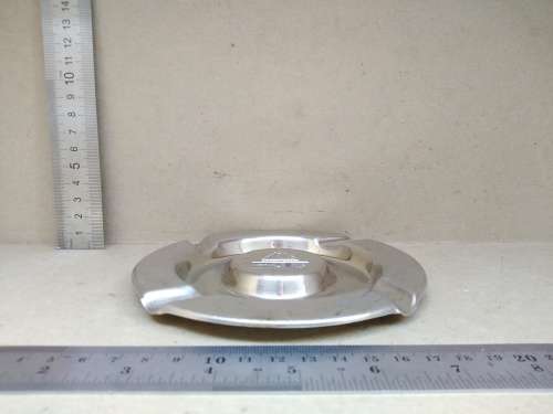 Vintage! ISCOR YSKOR Souvenir - Round Chrome - Ashtray