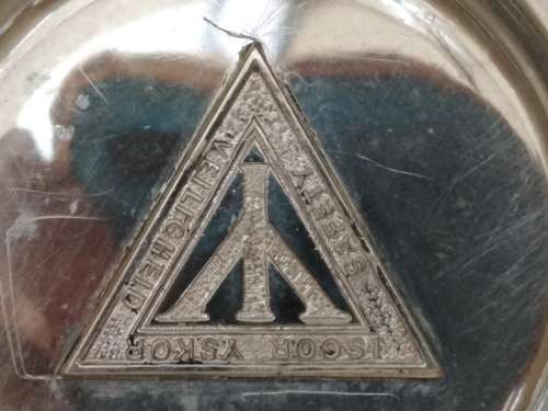 Vintage! ISCOR YSKOR Souvenir - Round Chrome - Ashtray